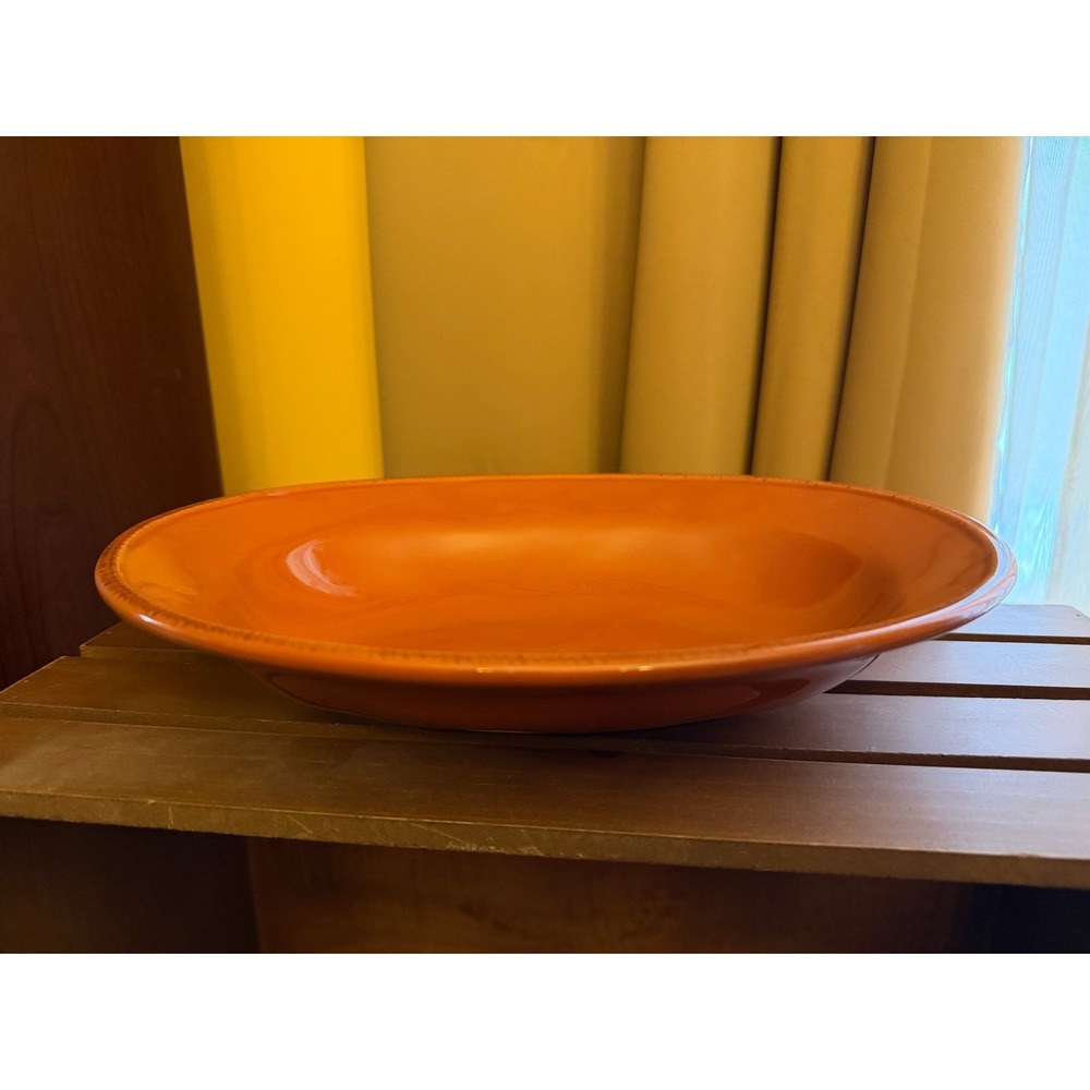Rachael Ray Cucina Oval Serving Platter Pumpkin‎ Orange Stoneware G014